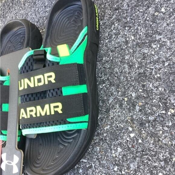 Preppy bStreetwear Coquette Utility Under Armour Slide Sandals men’s 11 - Picture 2 of 7